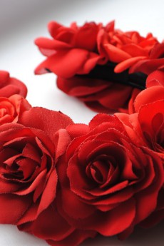 Ободок «Красные розы»